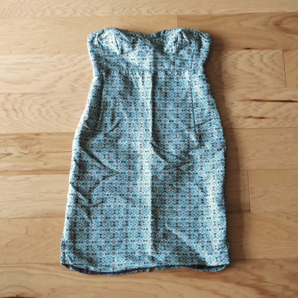 NWOT Derek Lam Silk Strapless Mini Dress - SIZE 8